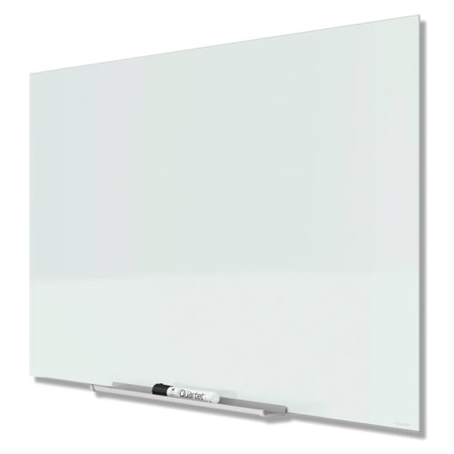 Quartet InvisaMount 50" x 28" Magnetic Glass Dry-Erase Board - G5028IMW