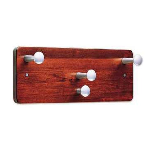 Quartet Mahogany Finish Wall Mount Garment Rack - 20521