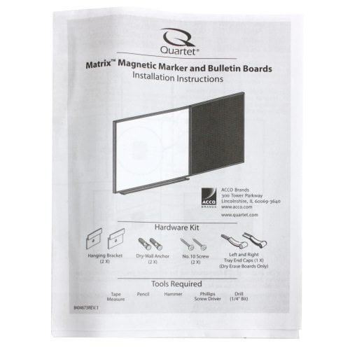 Quartet Matrix Modular Magnetic Whiteboard