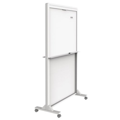 Quartet Motion Dual-Track 40.5" x 68" Mobile Magnetic Dry-Erase Easel - ECM4068DT