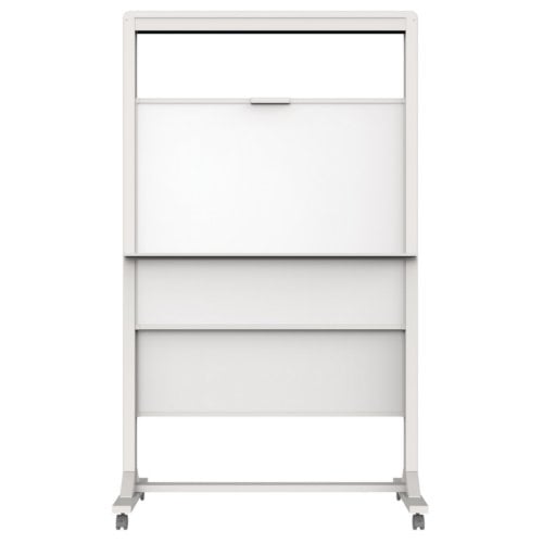 Quartet Motion Dual-Track 40.5" x 68" Mobile Magnetic Dry-Erase Easel - ECM4068DT