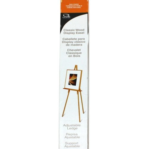 Quartet Natural Oak Finish Lightweight Wood Easel - 41E