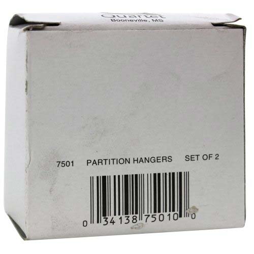 Quartet Nickel Plated Cubicle Partition Hangers - 7501