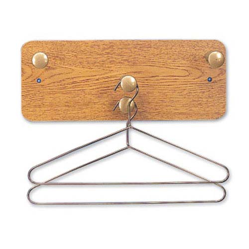 Quartet Oak Finish Wall Mount Garment Rack - 20501