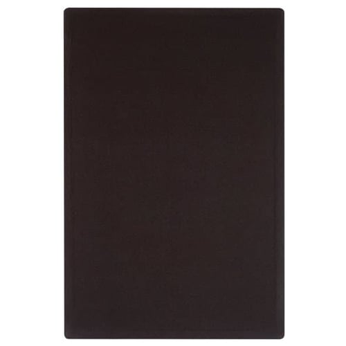 Quartet Oval Office 3' x 2' Black Fabric Bulletin Board - 7683BK