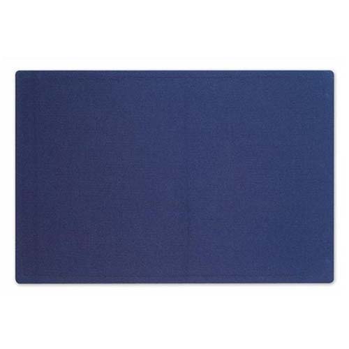 Quartet Oval Office 3' x 2' Indigo Blue Fabric Bulletin Board