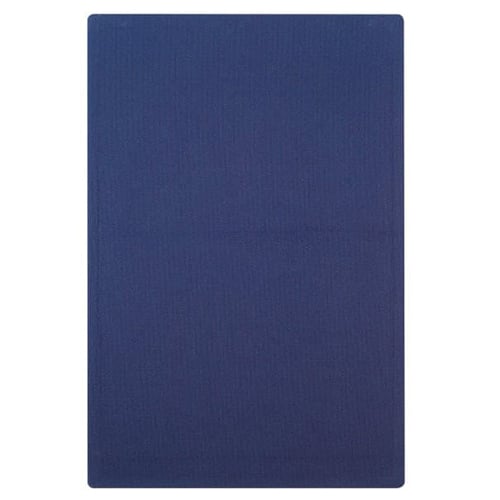 Quartet Oval Office 3' x 2' Indigo Blue Fabric Bulletin Board