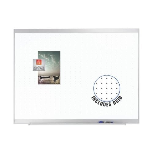Quartet Platinum 6 x 4 Total Erase Aluminum Frame Magnetic Whiteboard