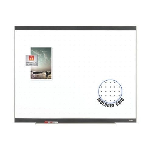 Quartet Platinum 8 x 4 Total Erase Graphite Frame magnetic Whiteboard