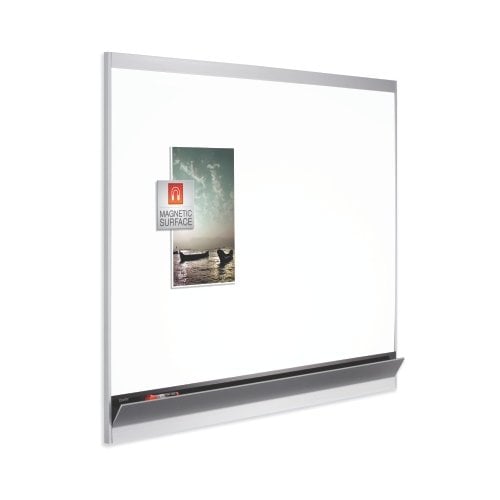 Quartet Platinum Plus 6' x 4' Aluminum Frame Porcelain Whiteboard
