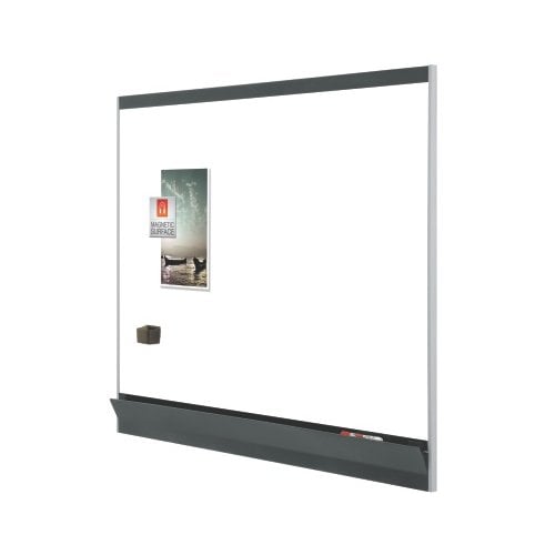 Quartet Platinum Plus 6 x 4 Graphite Finish Frame Porcelain Whiteboard
