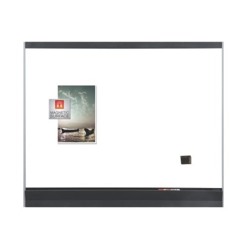 Quartet Platinum Plus 8 x 4 Graphite Finish Frame Porcelain Whiteboard