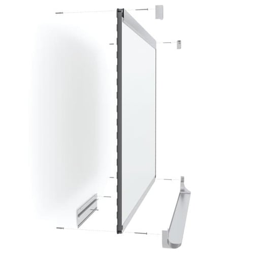 Quartet Prestige 2 3' x 2' Magnetic Porcelain White Board Mahogany Frame - P553MP2