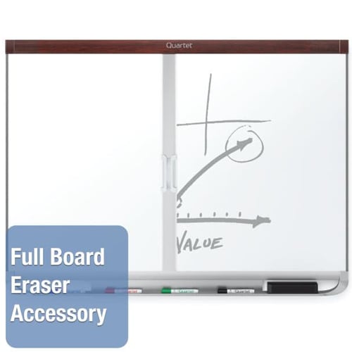 Quartet Prestige 2 3' x 2' Magnetic Porcelain White Board Mahogany Frame - P553MP2