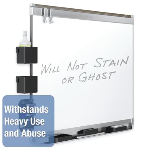 Quartet Prestige 2 3' x 2' Magnetic Porcelain White Board Silver Frame - P553AP2