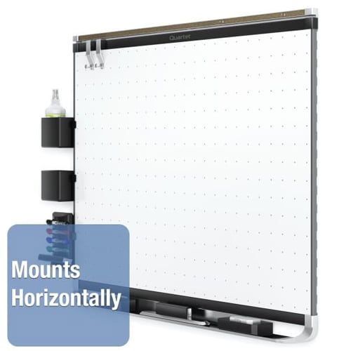 Quartet Prestige 2 3' x 2'  Magnetic Steel White Board Black Frame - TEM543B