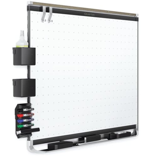 Quartet Prestige 2 3' x 2'  Magnetic Steel White Board Black Frame - TEM543B