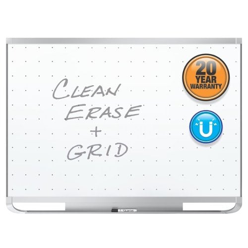 Quartet Prestige 2 3' x 2'  Magnetic Steel White Board Graphite Frame - TEM543G
