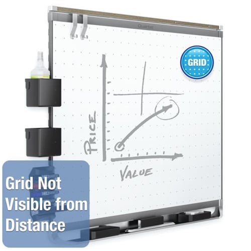 Quartet Prestige 2 3' x 2'  Magnetic Steel White Board Graphite Frame - TEM543G