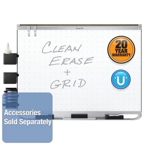 Quartet Prestige 2 3' x 2'  Magnetic Steel White Board Silver Frame - TEM543A