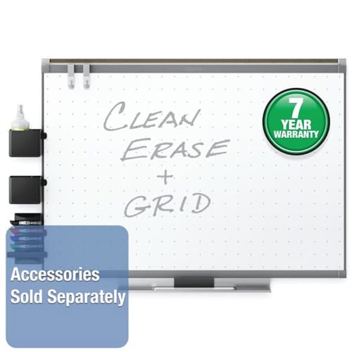 Quartet Prestige 2 3' x 2' Total Erase  White Board Graphite Frame - TE543GP2