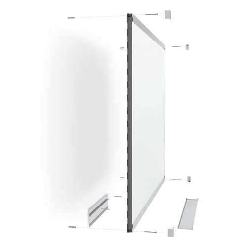 Quartet Prestige 2 3' x 2' Total Erase  White Board Mahogany Frame - TE543MP2