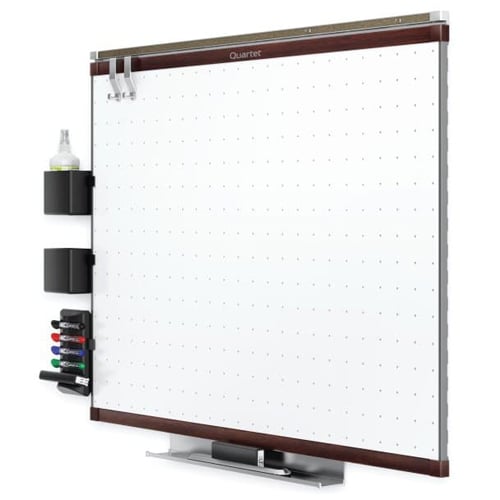 Quartet Prestige 2 3' x 2' Total Erase  White Board Mahogany Frame - TE543MP2