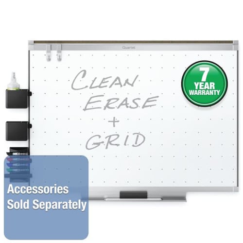 Quartet Prestige 2 3' x 2' Total Erase White Board Silver Frame - TE543AP2