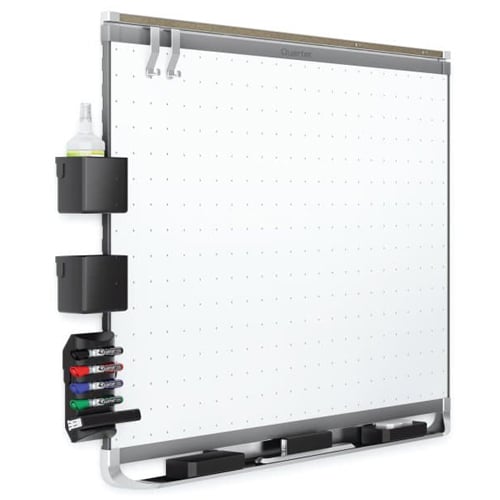 Quartet Prestige 2 3' x 4' Magnetic Steel White Board Graphite Frame - TEM544G