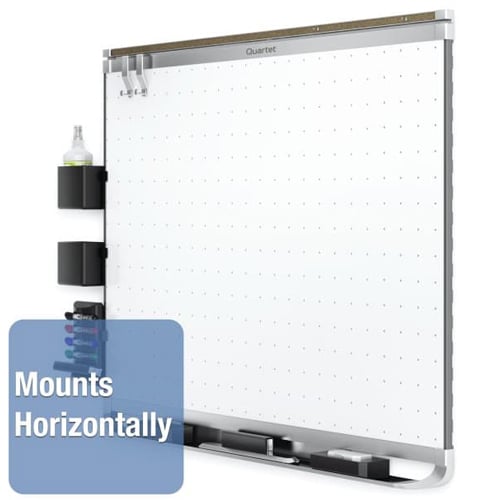 Quartet Prestige 2 3' x 4' Magnetic Steel White Board Silver Frame - TEM544A