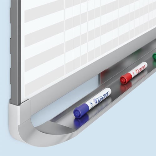 Quartet Prestige 2 3' x 2' Total Erase Magnetic Project Planner White Board - PP32P2