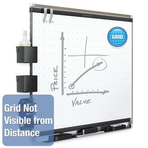 Quartet Prestige 2 3' x 4' Magnetic Steel White Board Black Frame - TEM544B