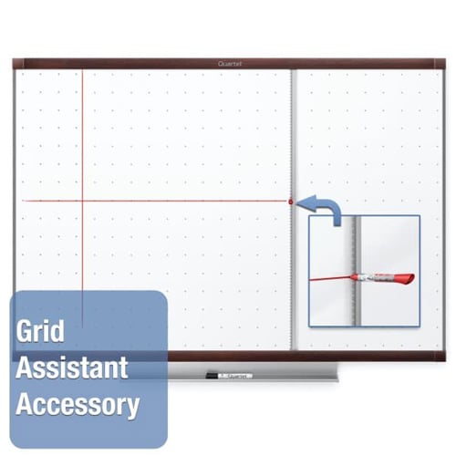 Quartet Prestige 2 4' x 3' Total Erase  White Board Mahogany Frame - TE544MP2