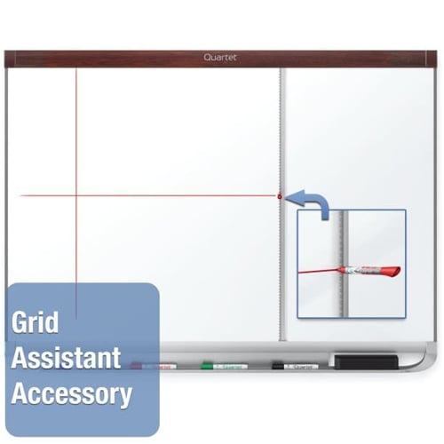 Quartet Prestige 2 6' x 4' Magnetic Porcelain White Board Mahogany Frame - P557MP2