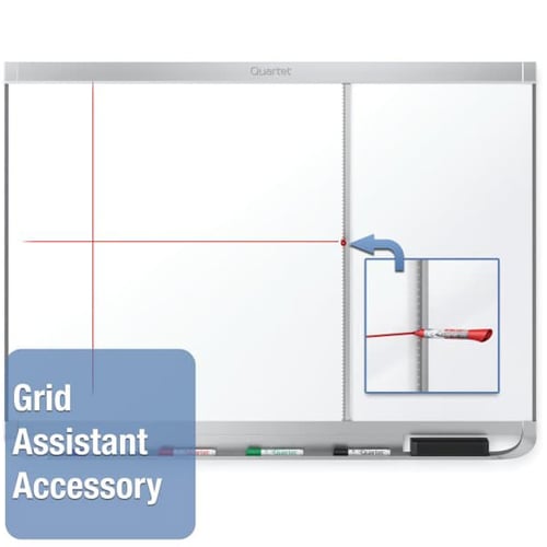 Quartet Prestige 2 6' x 4' Magnetic Porcelain White Board Silver Frame - P557AP2