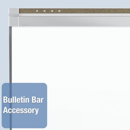 Quartet Prestige 2 8' x 4' Magnetic Porcelain White Board Silver Frame - P558AP2