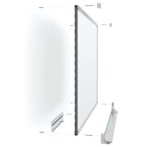 Quartet Prestige 2 Magnetic Steel White Board Graphite Frame