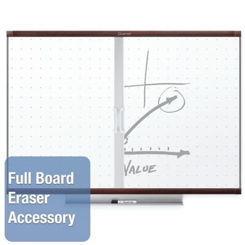 Quartet Prestige 2 8' x 4' Total Erase  White Board Mahogany Frame - TE548MP2