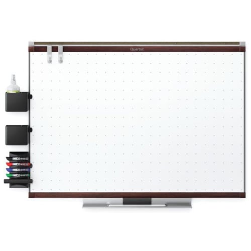 Quartet Prestige 2 8' x 4' Total Erase  White Board Mahogany Frame - TE548MP2