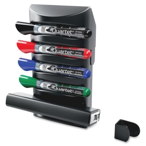 Quartet Prestige 2 Connects Marker Caddy with 4 EnduraGlide Markers and Eraser - 85377