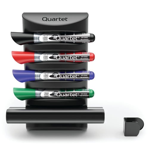 Quartet Prestige 2 Connects Marker Caddy with 4 EnduraGlide Markers and Eraser - 85377