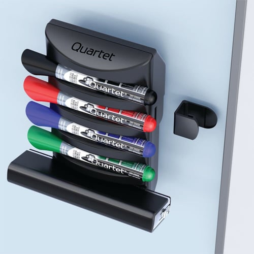 Quartet Prestige 2 Connects Marker Caddy with 4 EnduraGlide Markers and Eraser - 85377