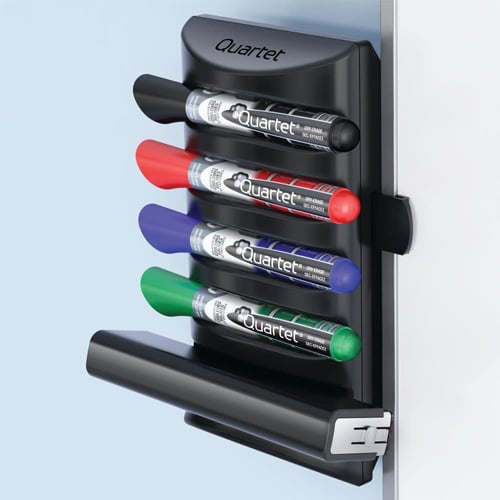 Quartet Prestige 2 Connects Marker Caddy with 4 EnduraGlide Markers and Eraser - 85377