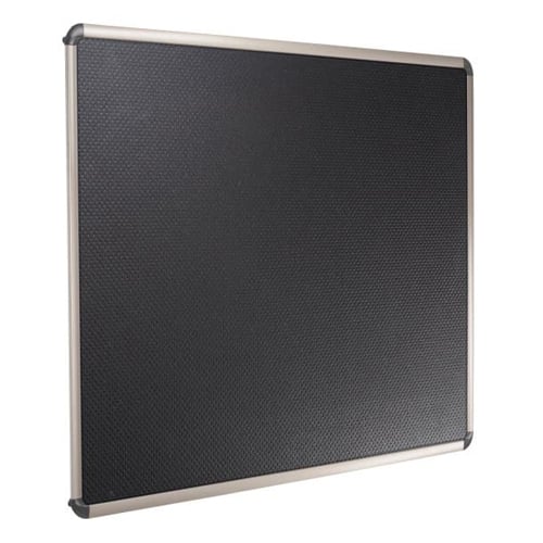Quartet Prestige 23" x 18" Embossed Foam Bulletin Board with Titanium Frame - B361T
