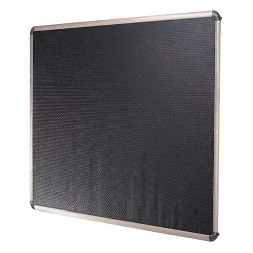 Quartet Prestige 23" x 18" Embossed Foam Bulletin Board with Titanium Frame - B361T