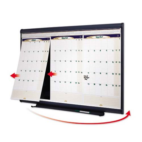 Quartet Prestige 3' x 2' Modular Three Month Calendar Board