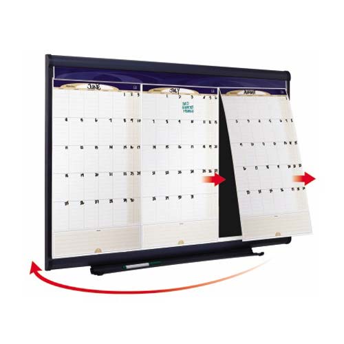 Quartet Prestige 3' x 2' Modular Three Month Calendar Board