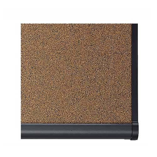 Quartet Prestige 36" x 24" Colored Cork Bulletin Board with Graphite Frame - B243G