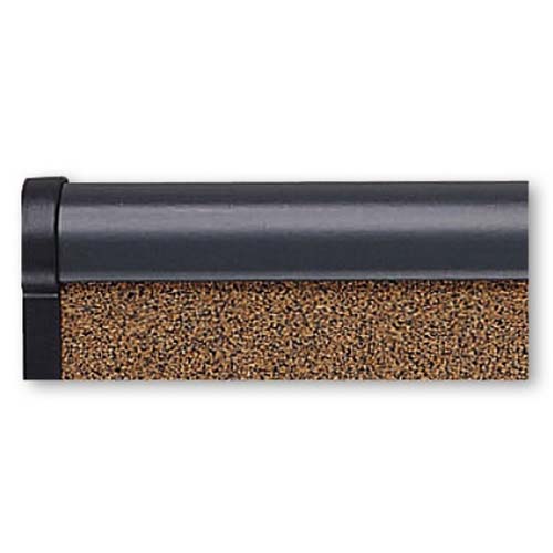 Quartet Prestige 36" x 24" Colored Cork Bulletin Board with Graphite Frame - B243G