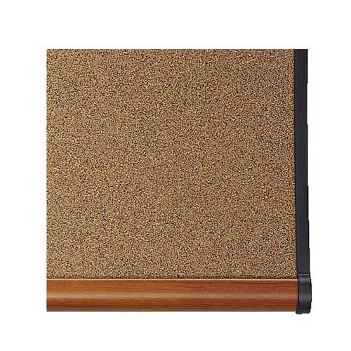Quartet Prestige 36" x 24" Colored Cork Bulletin Board with Light Cherry Frame - B243LC